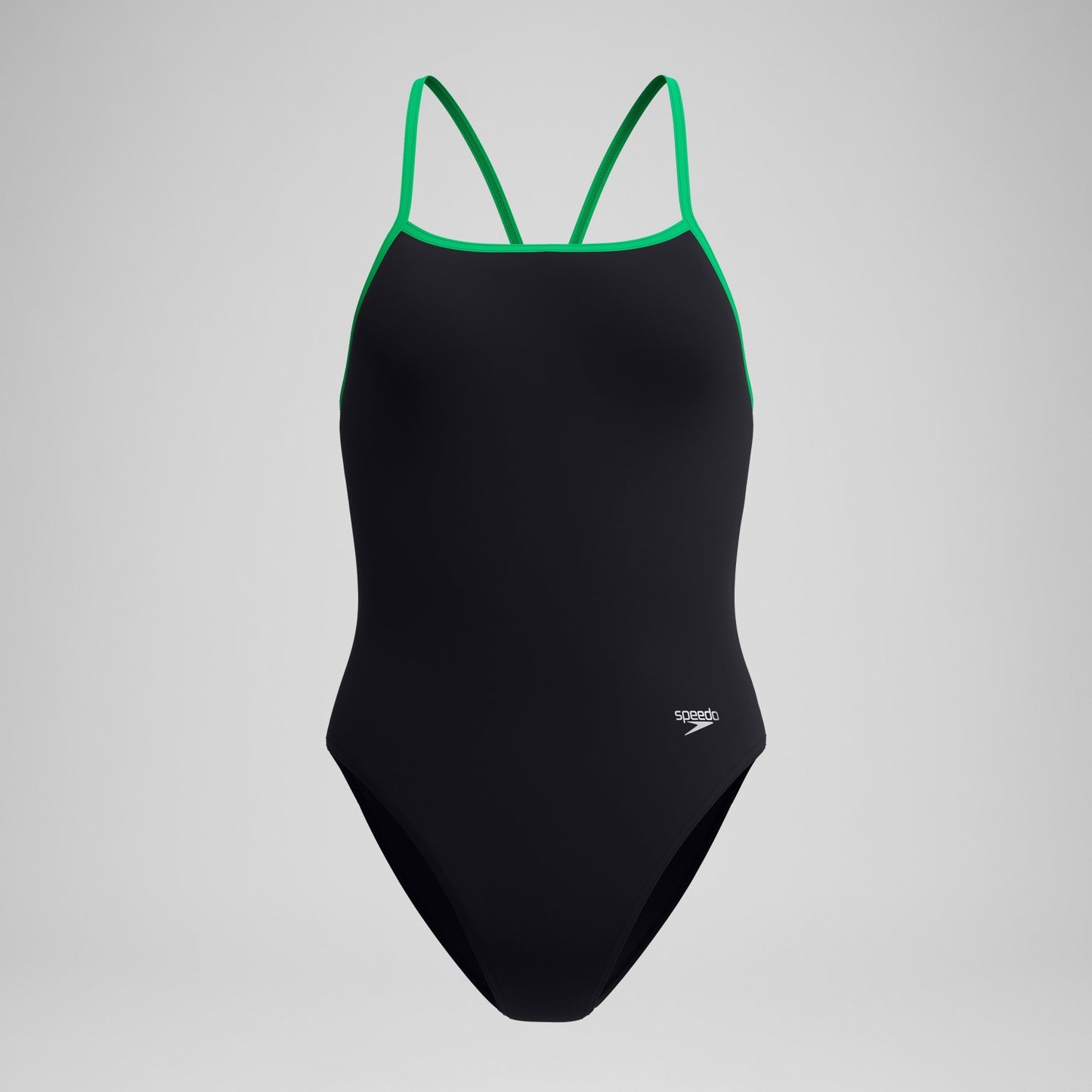 Club Training Turnback Swimsuit Black/Green - Speedo