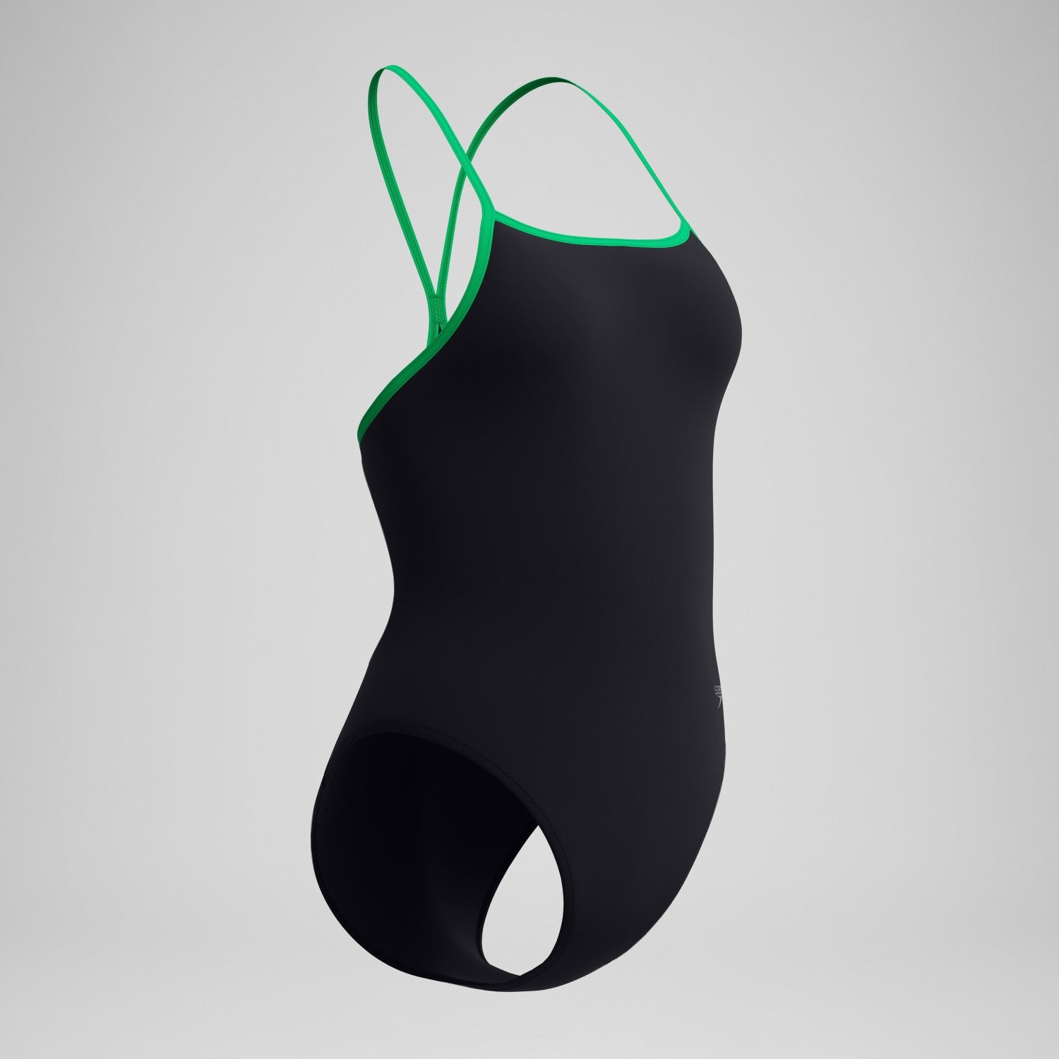 Club Training Turnback Swimsuit Black/Green - Speedo