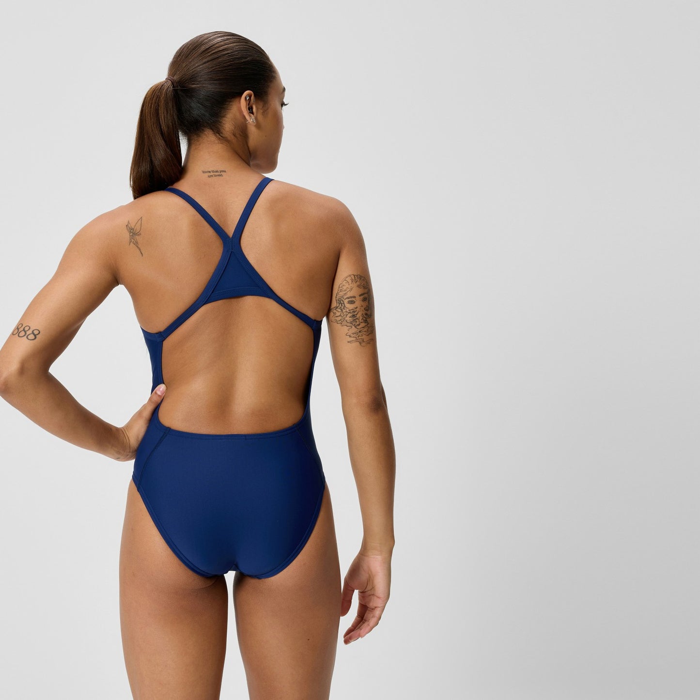 Club Training Turnback Swimsuit Navy - Speedo