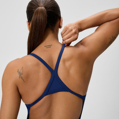 Club Training Turnback Swimsuit Navy - Speedo