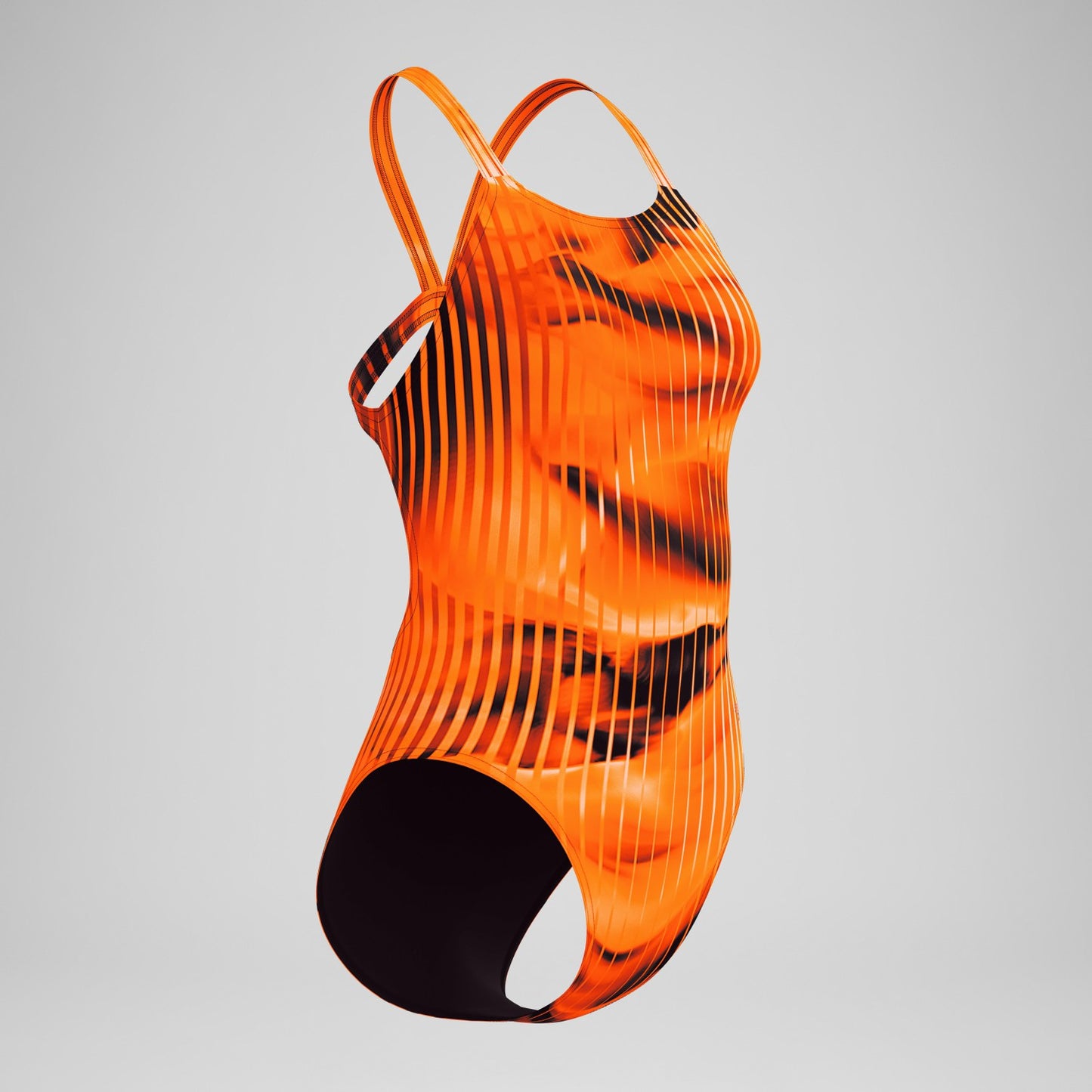 Club Training Printed Leaderback Swimsuit Orange - Speedo