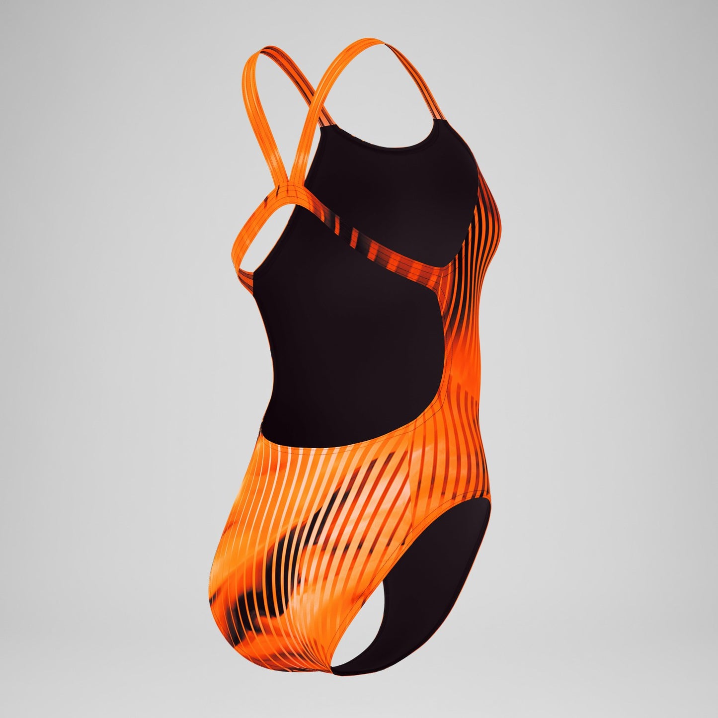 Club Training Printed Leaderback Swimsuit Orange - Speedo