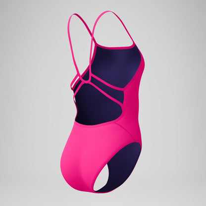 Club Training Web Back Swimsuit Pink - Speedo