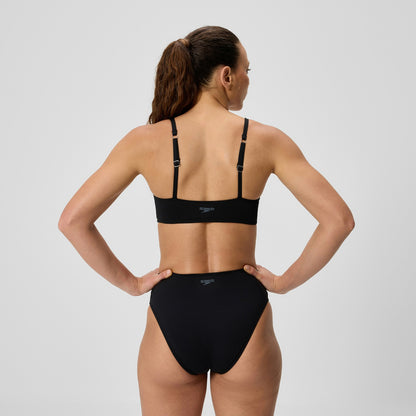 Solid Triangle Bikini Top Black - Speedo