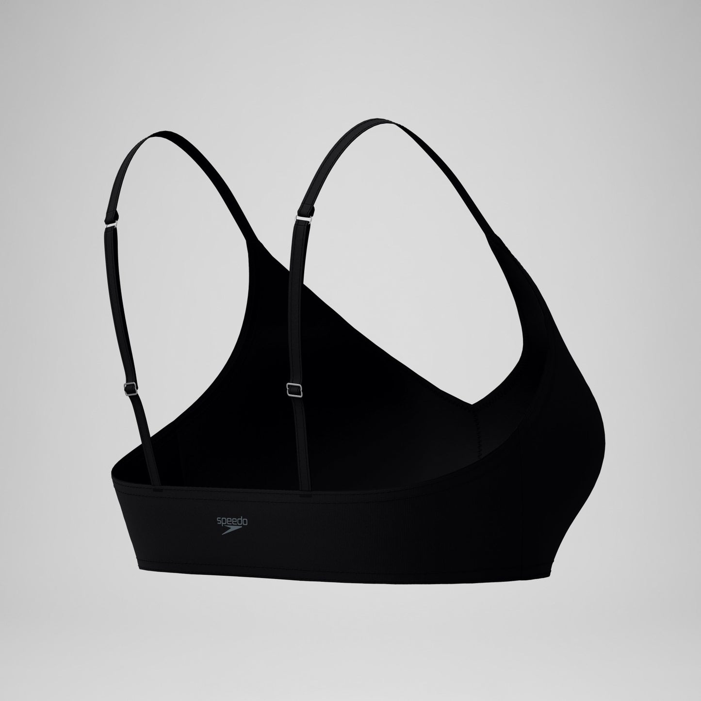 Solid Triangle Bikini Top Black - Speedo