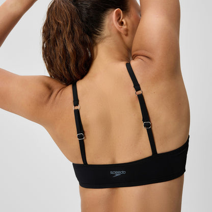 Solid Triangle Bikini Top Black - Speedo