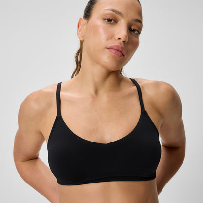 Solid Triangle Bikini Top Black - Speedo