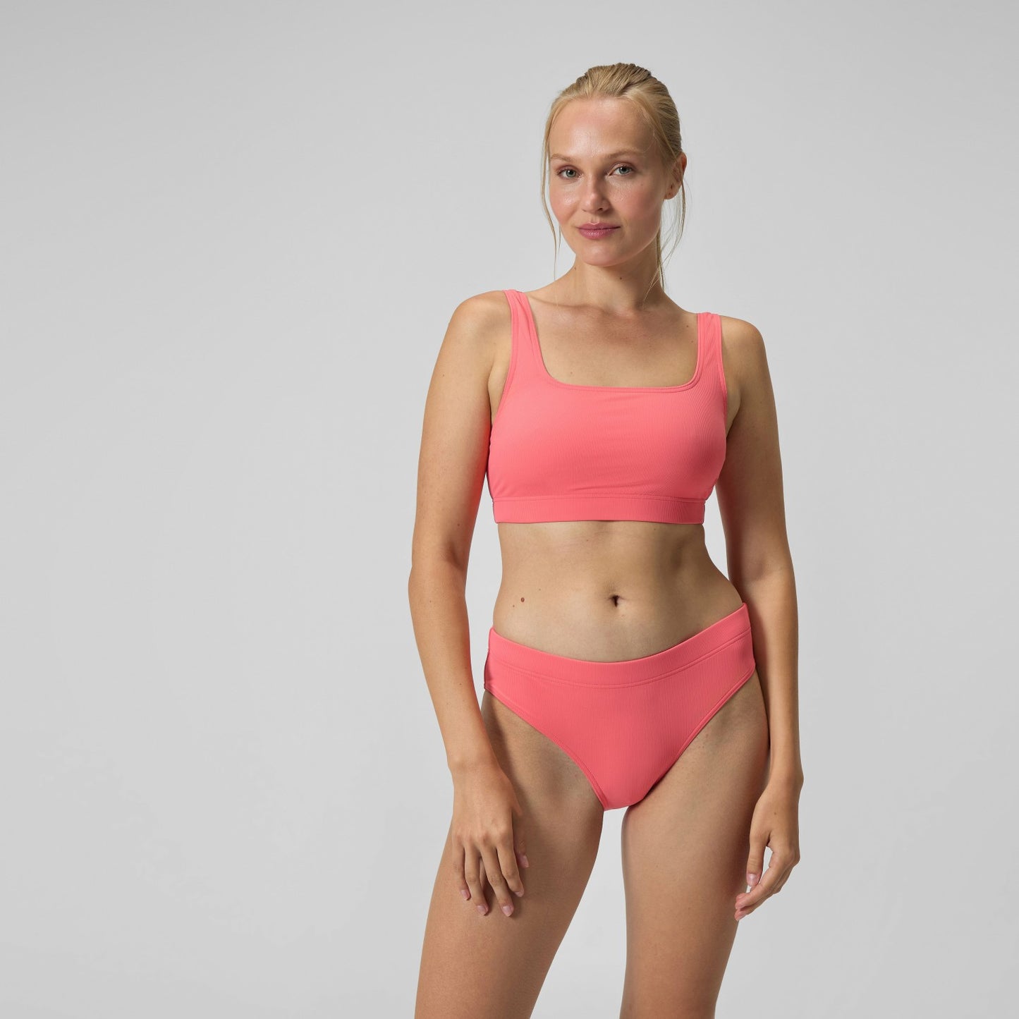 Textured Deep U-Back Bikini Coral - Speedo