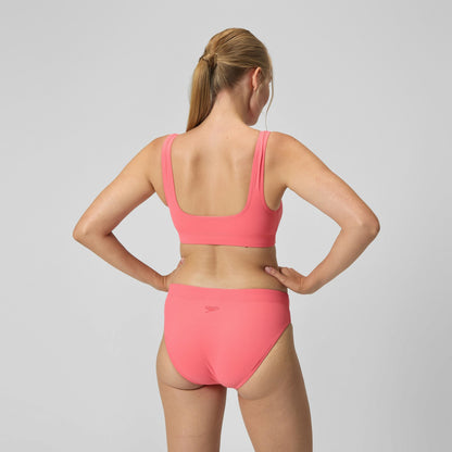 Textured Deep U-Back Bikini Coral - Speedo