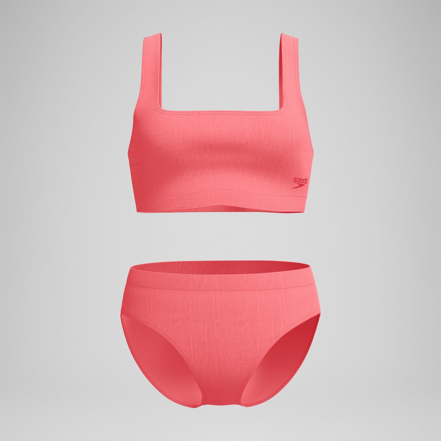 Textured Deep U-Back Bikini Coral - Speedo