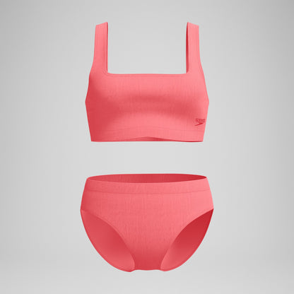 Textured Deep U-Back Bikini Coral - Speedo