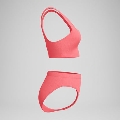 Textured Deep U-Back Bikini Coral - Speedo