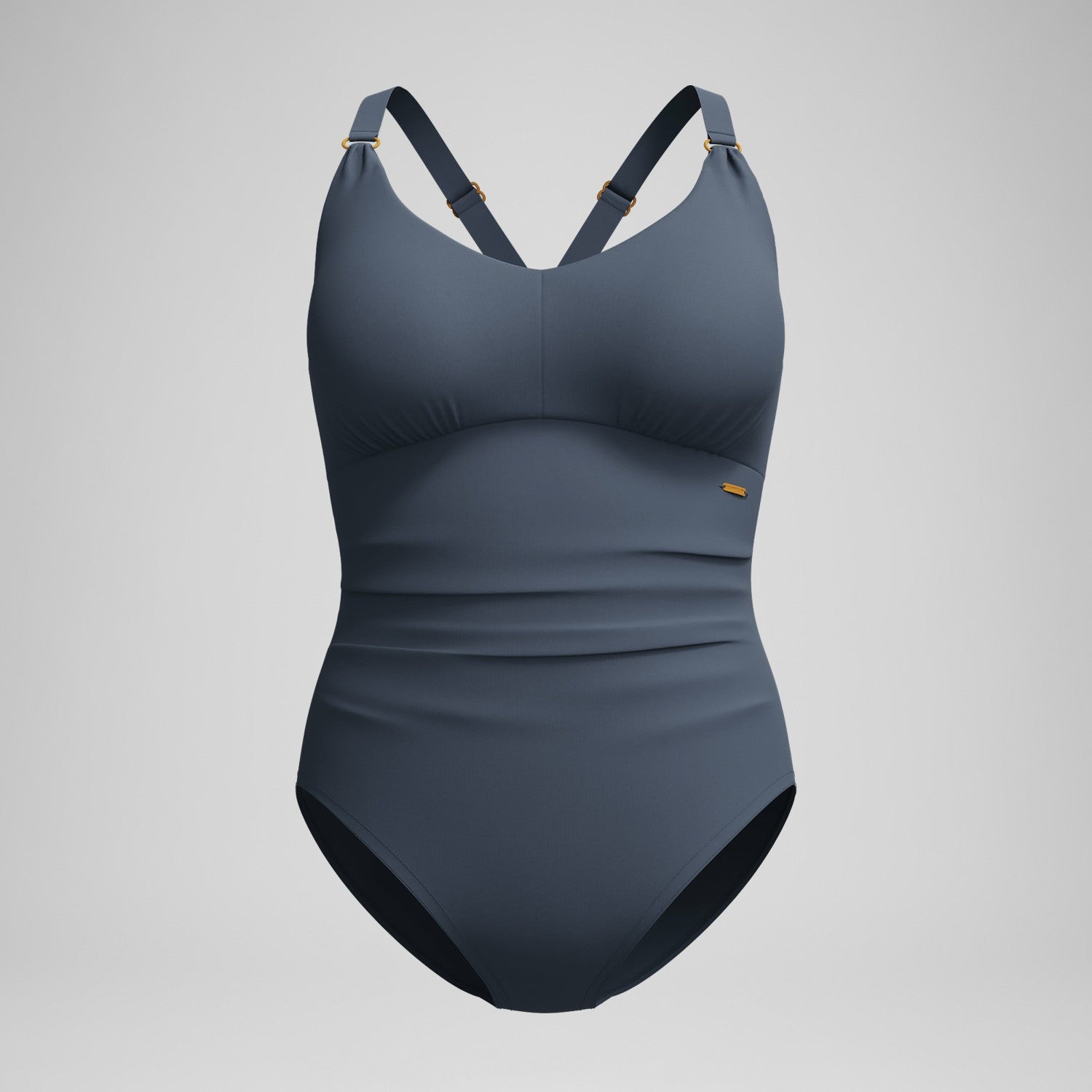 Shaping V Neck Swimsuit Grey - Speedo