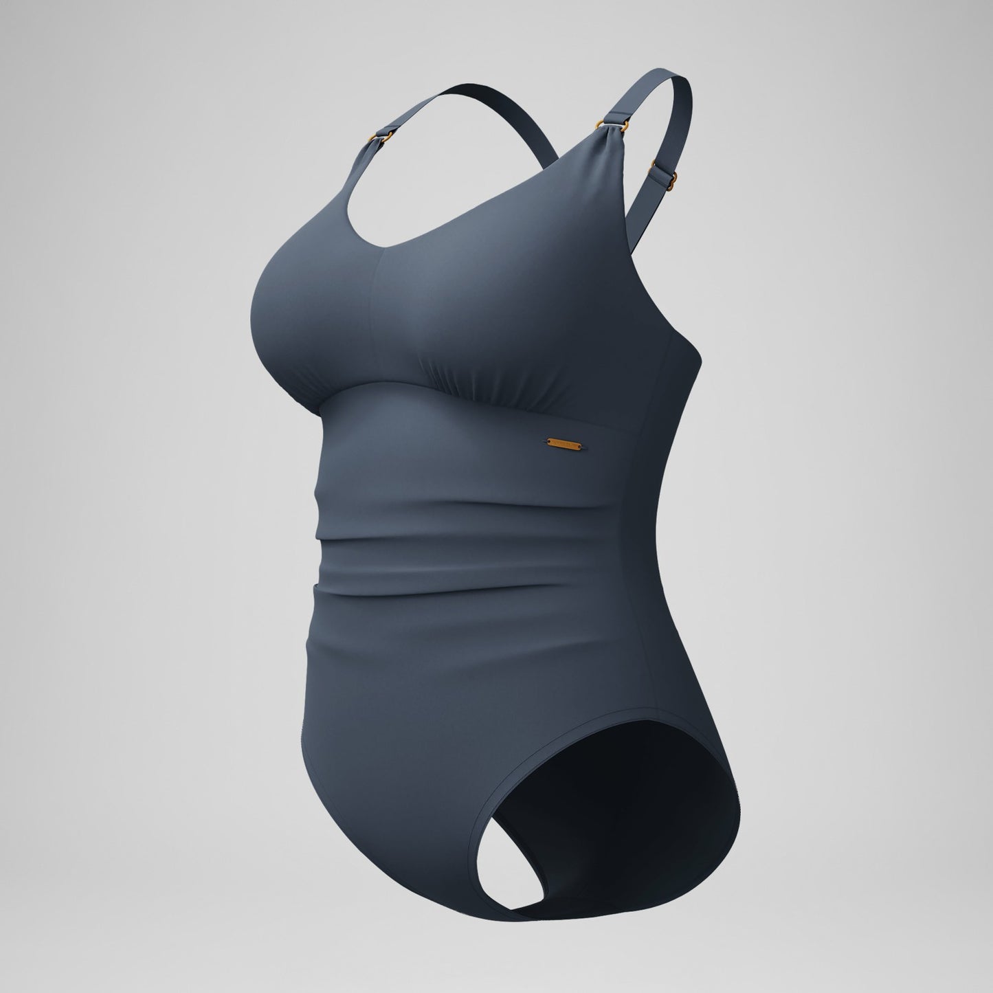 Shaping V Neck Swimsuit Grey - Speedo