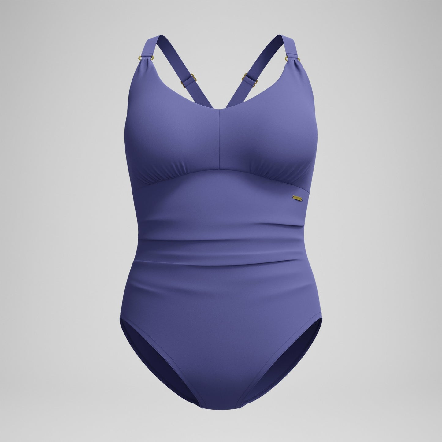 Shaping V Neck Swimsuit Blue - Speedo