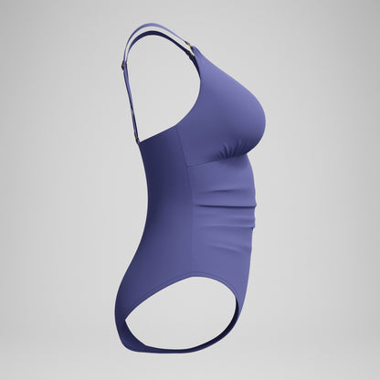 Shaping V Neck Swimsuit Blue - Speedo