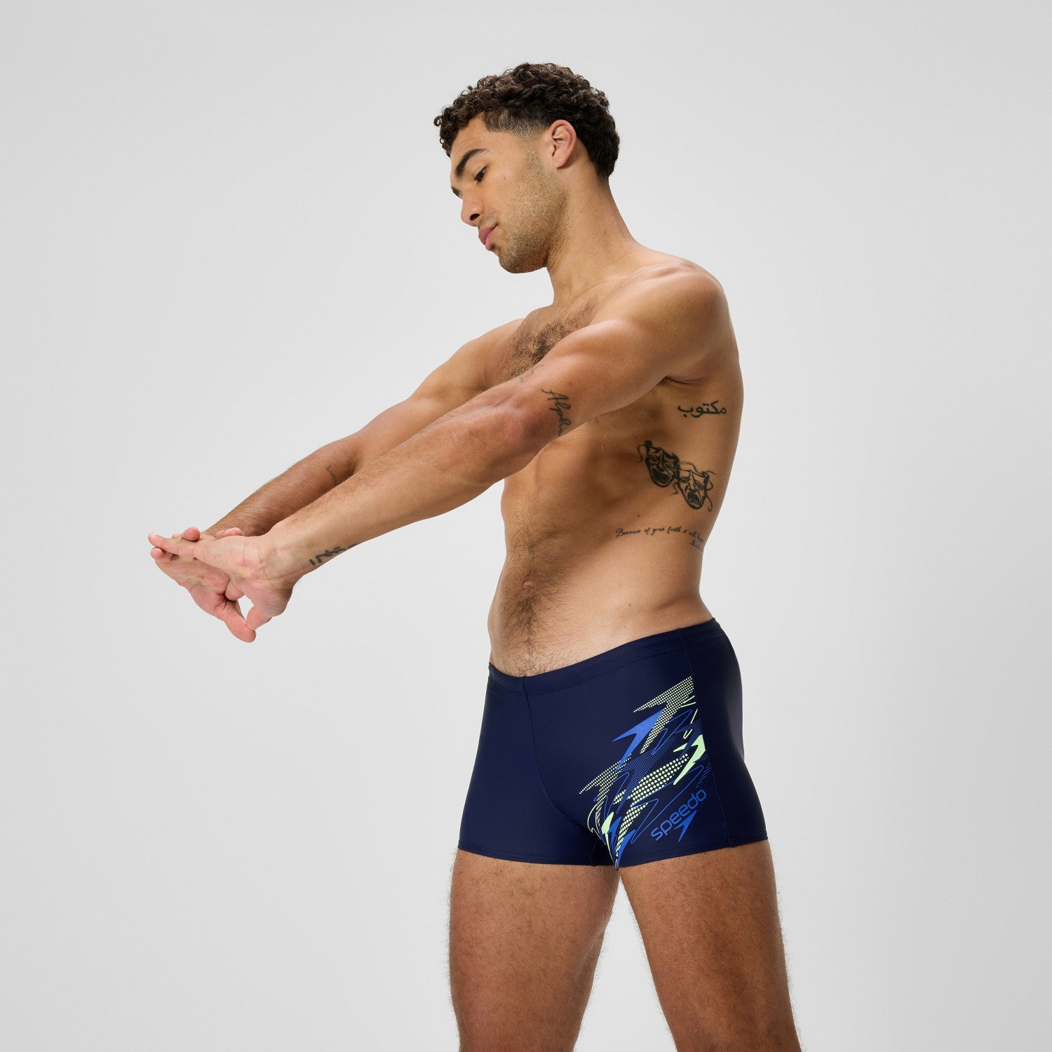 Medley Logo Aquashorts Navy/Blue - Speedo