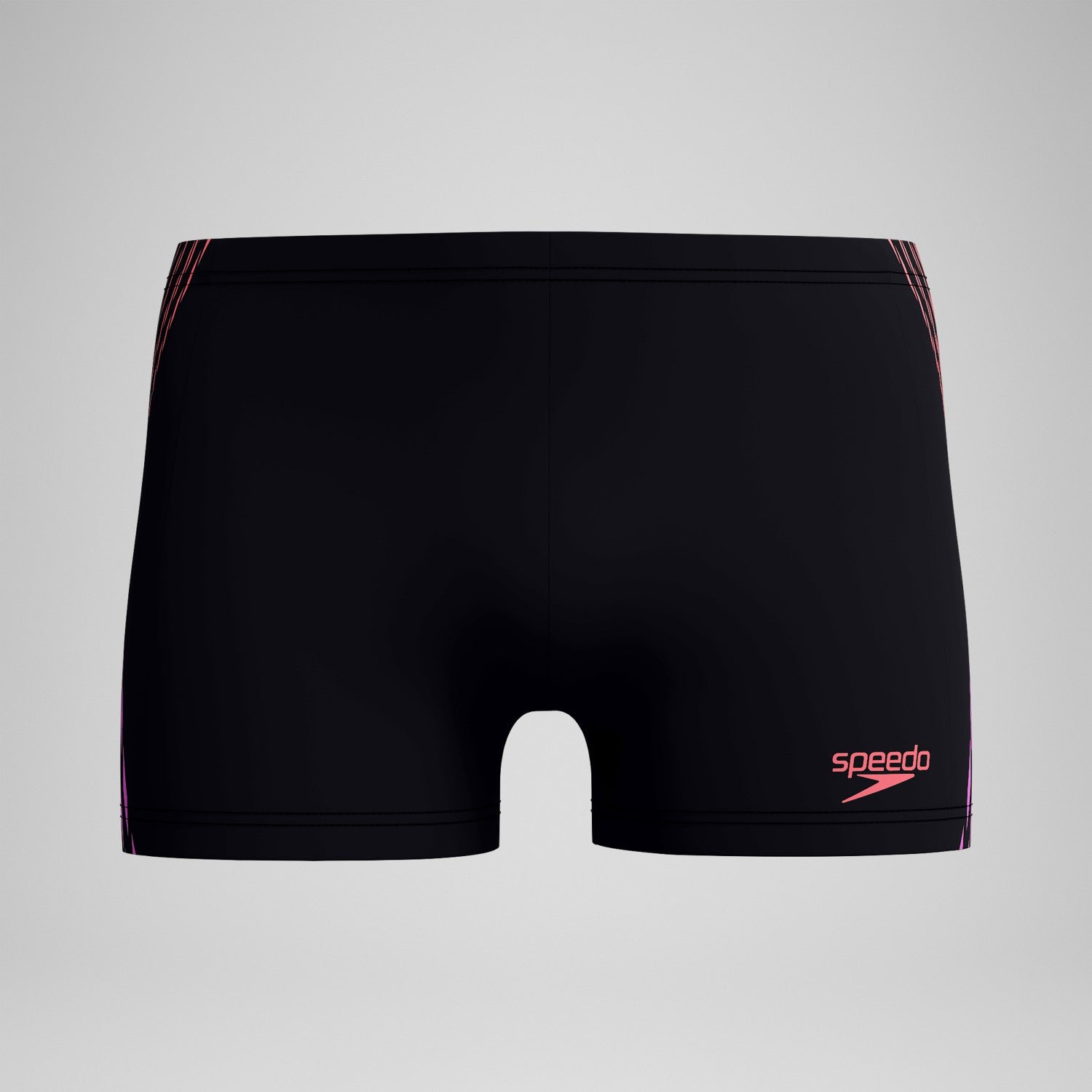 Tech Panel Aquashorts Black/Coral - Speedo