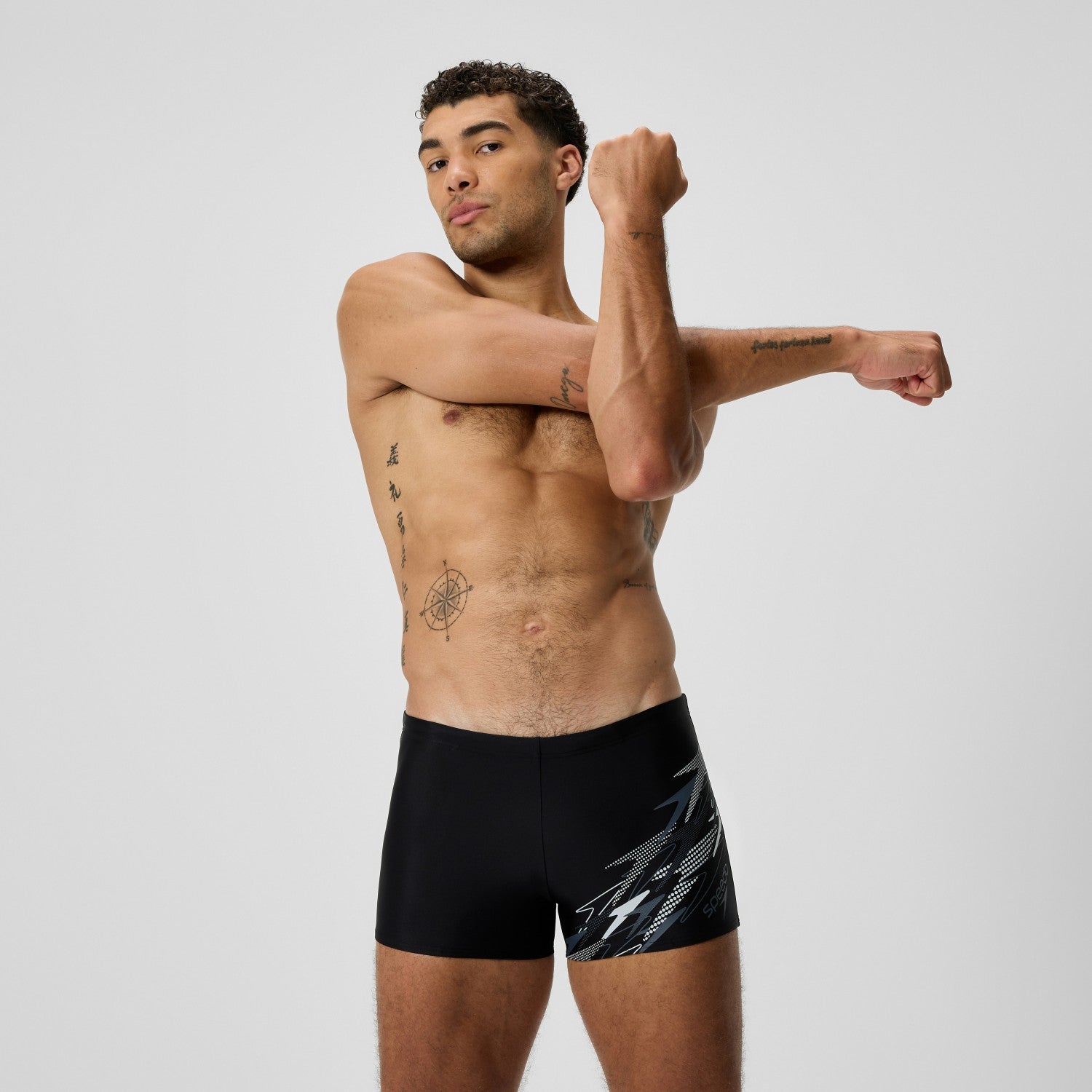 Medley Logo Aquashorts Grey/Black - Speedo