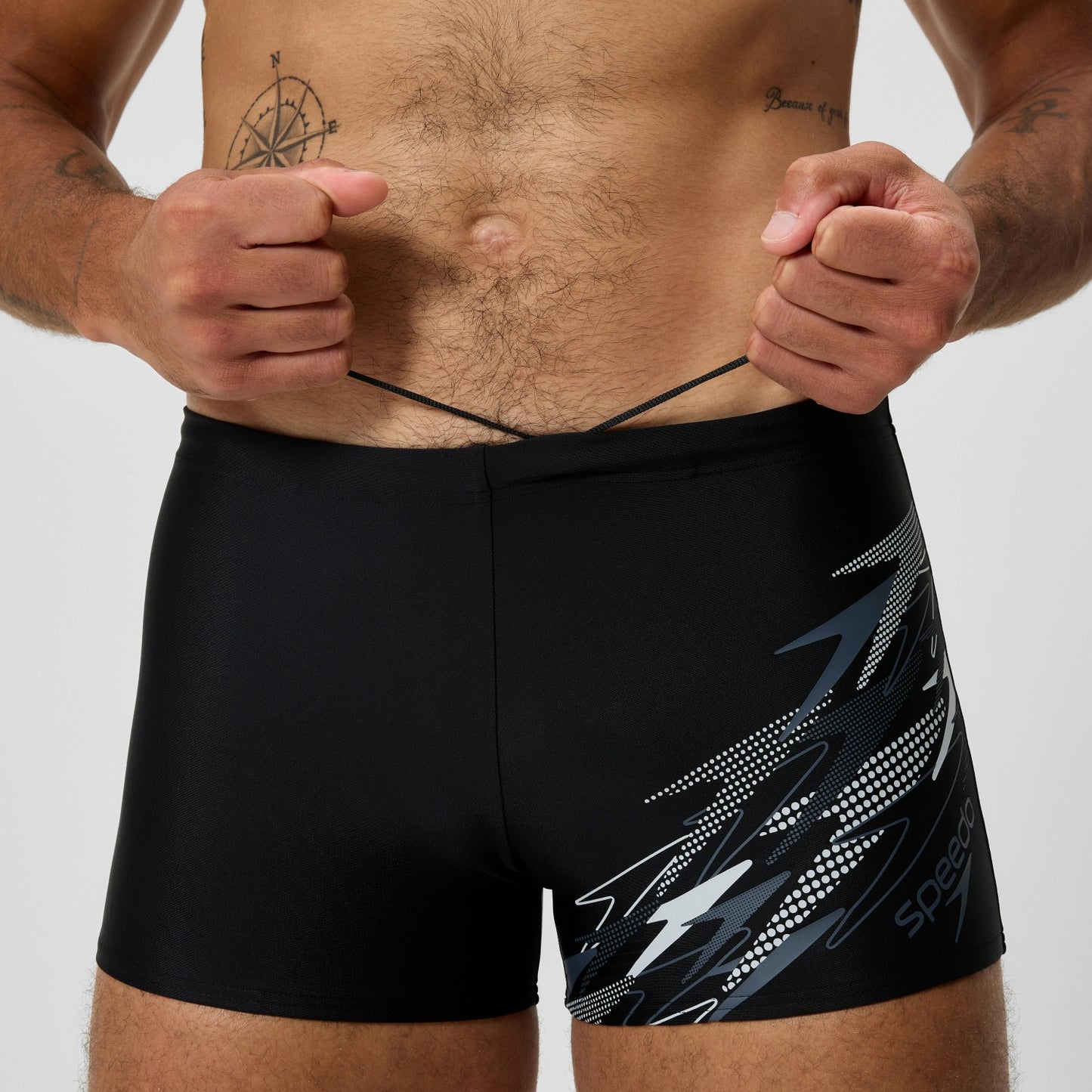 Medley Logo Aquashorts Grey/Black - Speedo