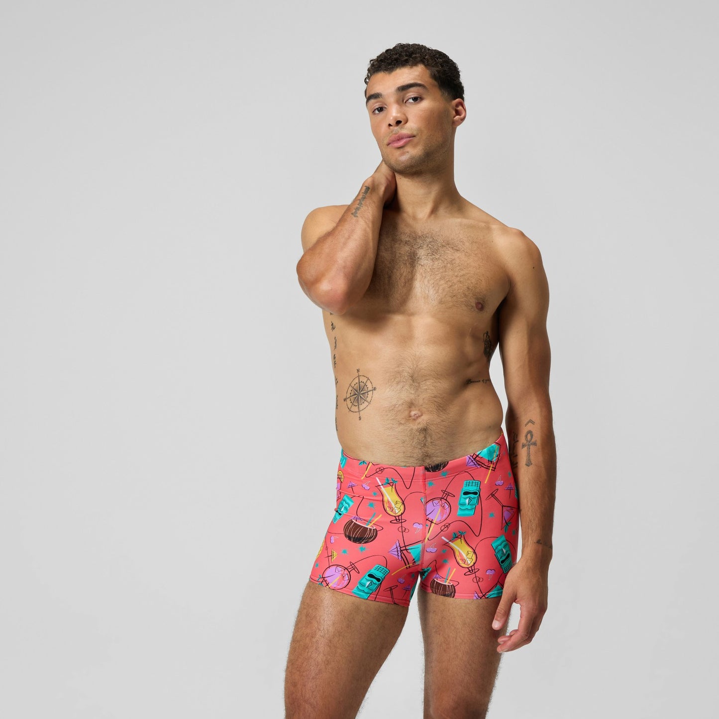 Print Beachstar Aquashorts Leg Pink - Speedo