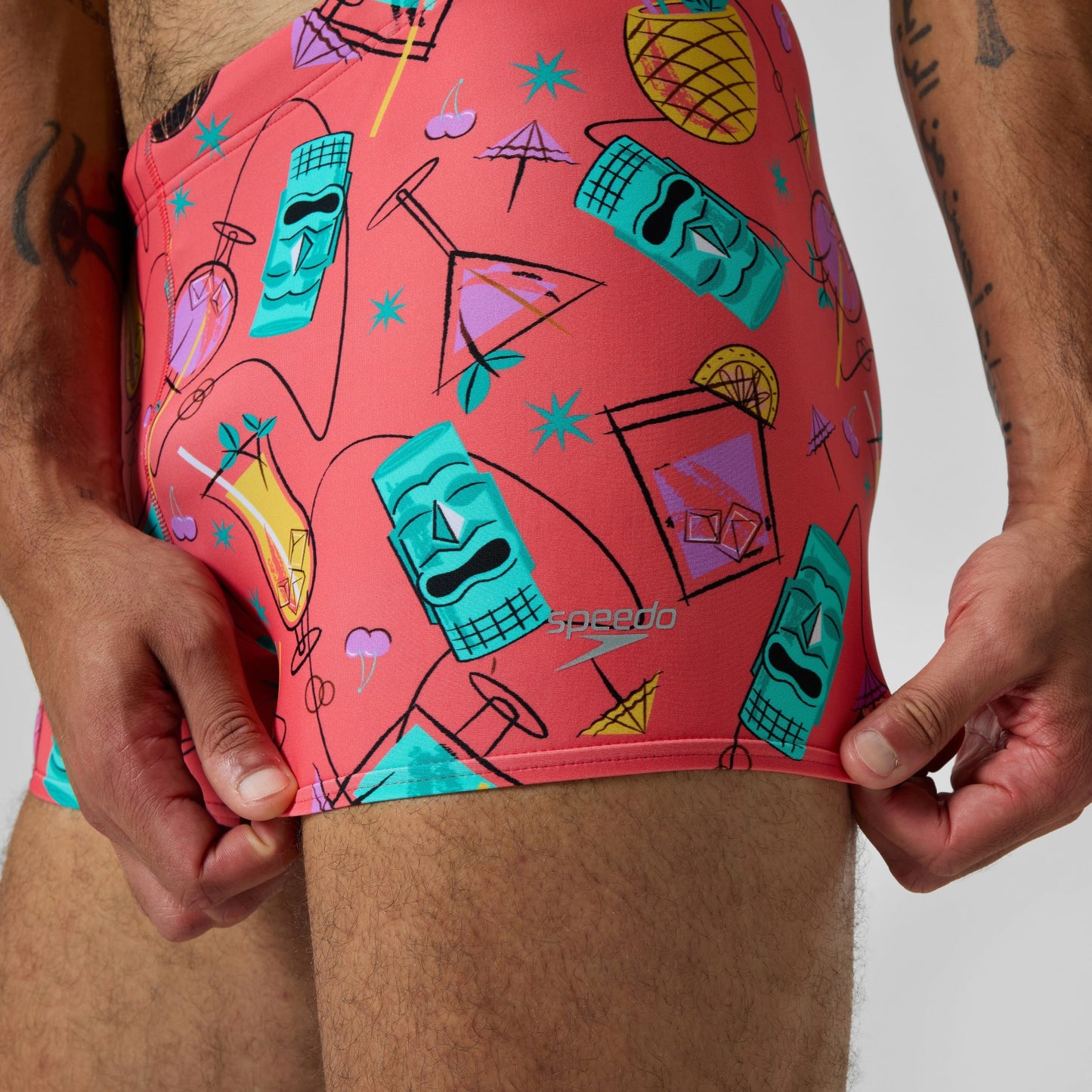 Print Beachstar Aquashorts Leg Pink - Speedo