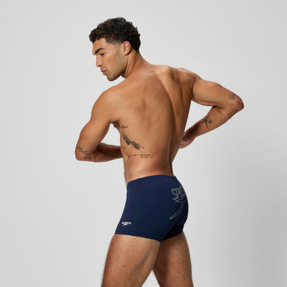 Endurance+ Logo Aquashorts Navy - Speedo