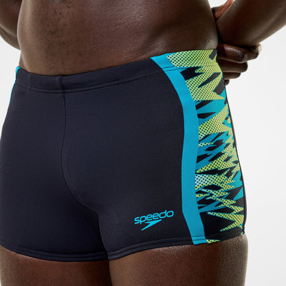 Hyperboom Splice Aquashorts Black/Green - Speedo
