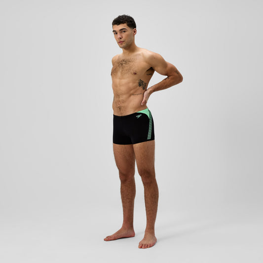 Hyperboom Splice Aquashorts Black/Green - Speedo