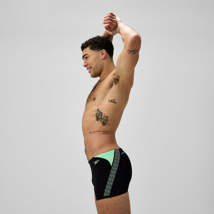 Hyperboom Splice Aquashorts Black/Green - Speedo