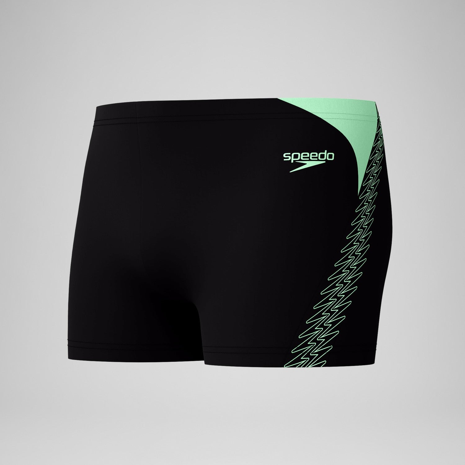 Hyperboom Splice Aquashorts Black/Green - Speedo
