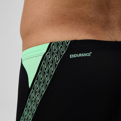 Hyperboom Splice Aquashorts Black/Green - Speedo