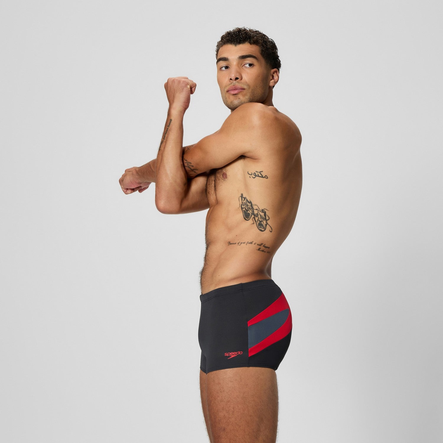 Hyperboom Aquashorts Black/Red - Speedo