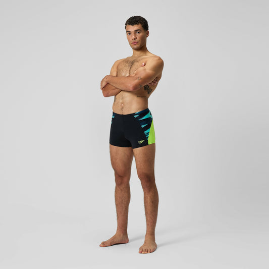 Endurance+ Max Splice Aquashorts Black/Yellow - Speedo