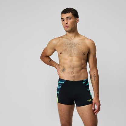 Endurance+ Max Splice Aquashorts Black/Yellow - Speedo