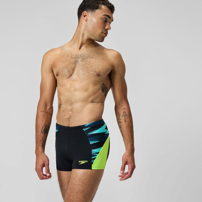 Endurance+ Max Splice Aquashorts Black/Yellow - Speedo
