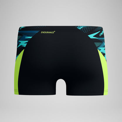 Endurance+ Max Splice Aquashorts Black/Yellow - Speedo