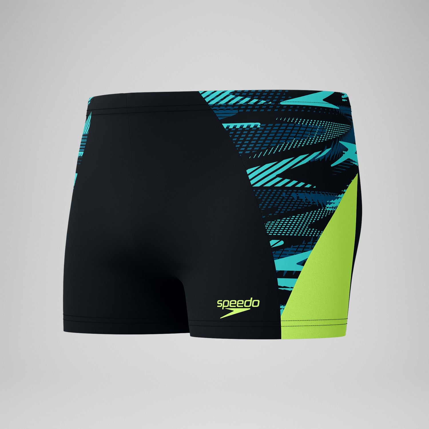 Endurance+ Max Splice Aquashorts Black/Yellow - Speedo