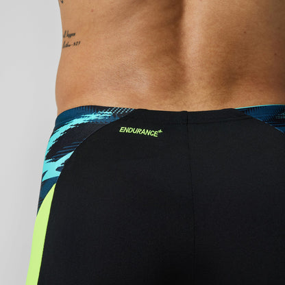 Endurance+ Max Splice Aquashorts Black/Yellow - Speedo