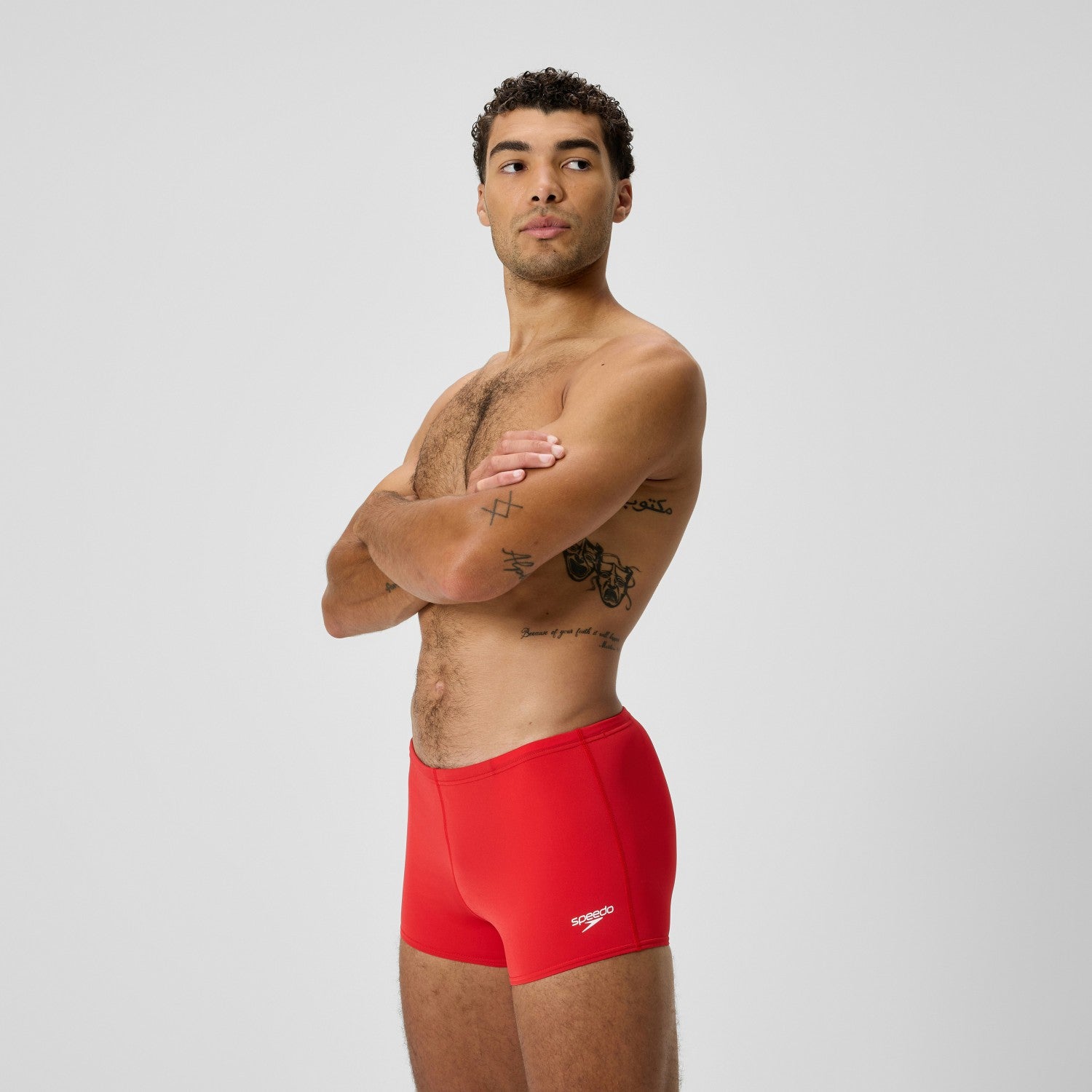 Endurance+ Logo Aquashorts Red - Speedo