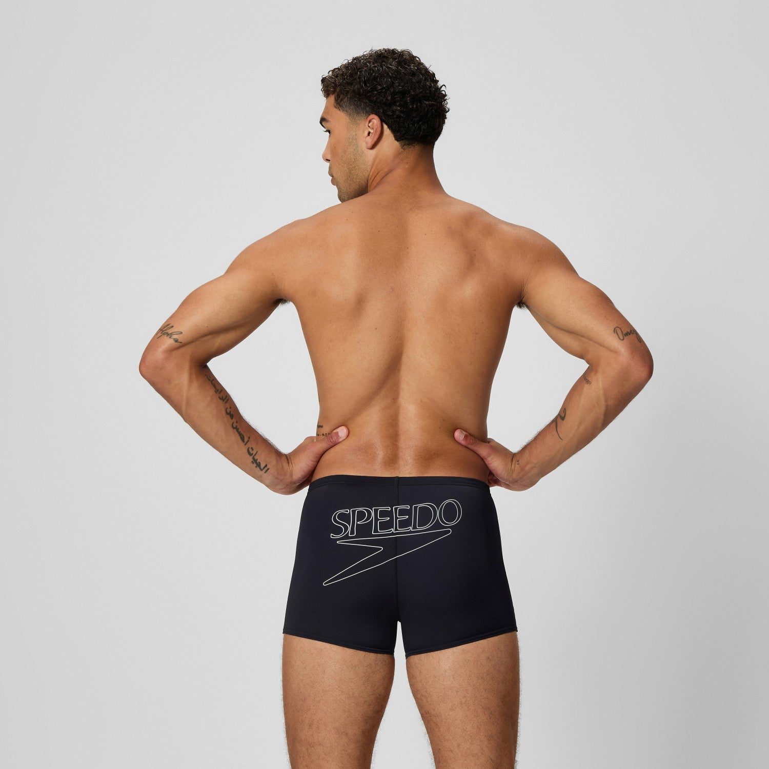 Endurance+ Logo Aquashorts Black - Speedo