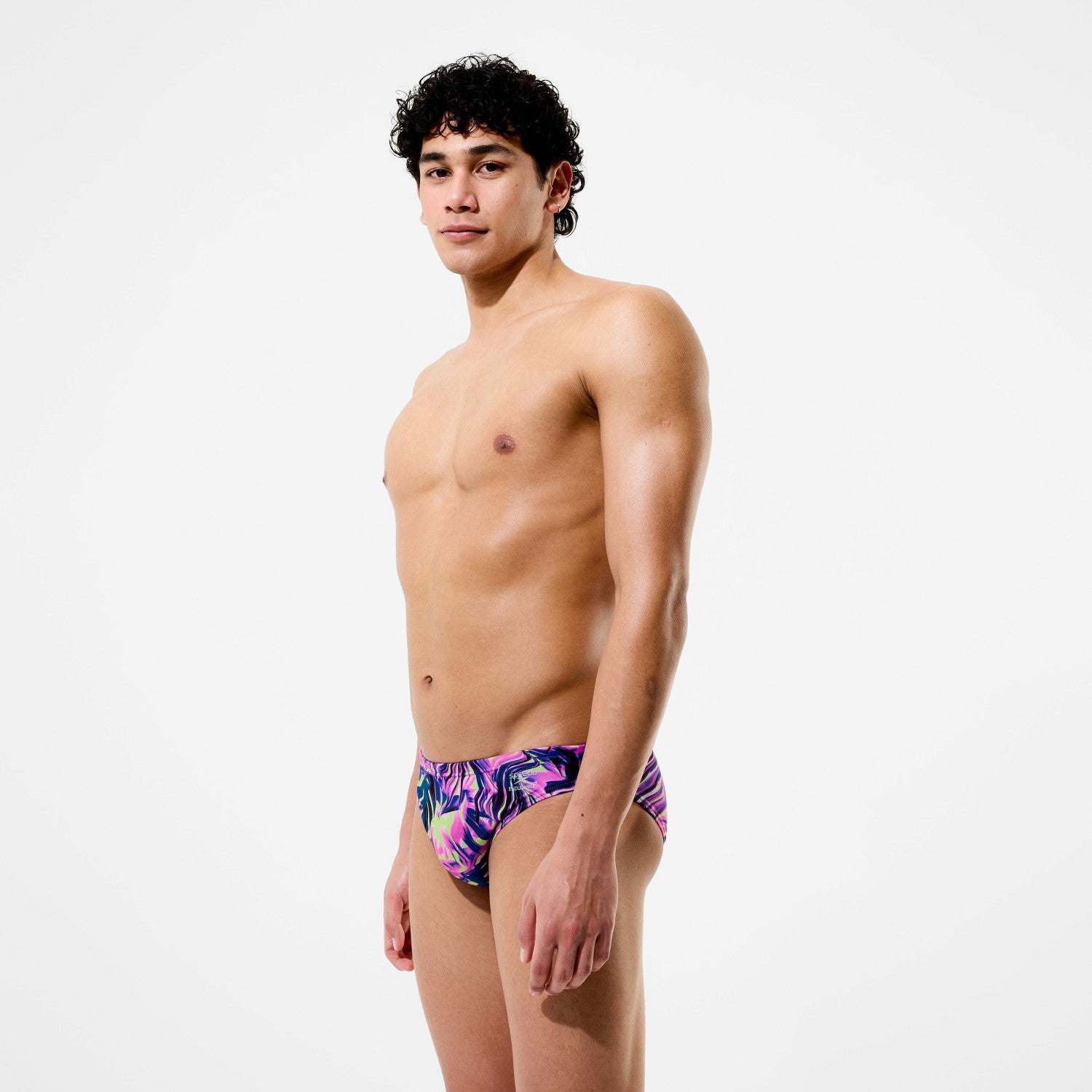 Club Training Printed Brief Pink/Navy - Speedo