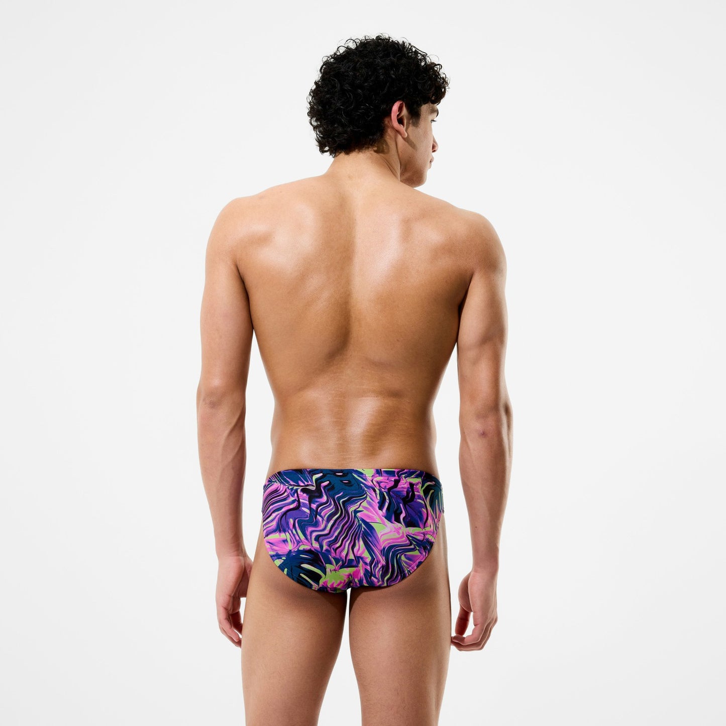 Club Training Printed Brief Pink/Navy - Speedo