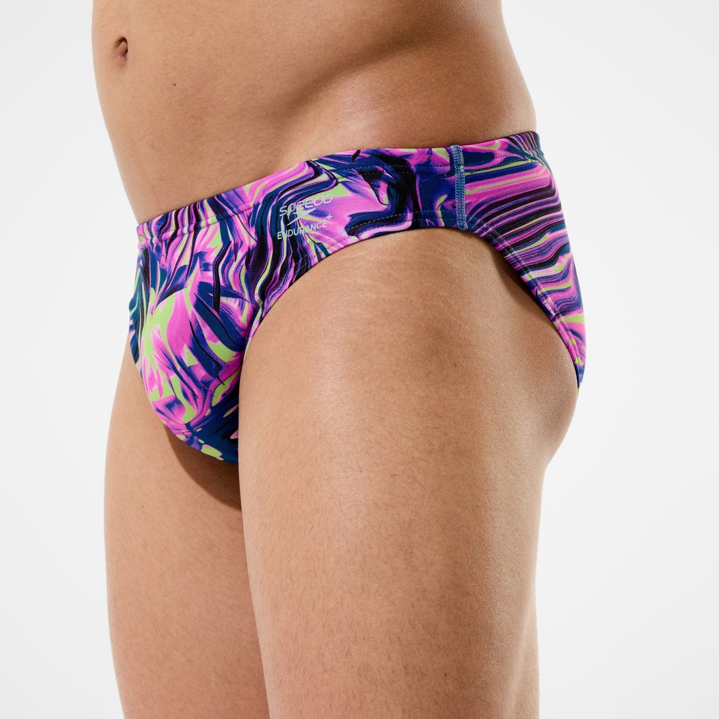 Club Training Printed Brief Pink/Navy - Speedo