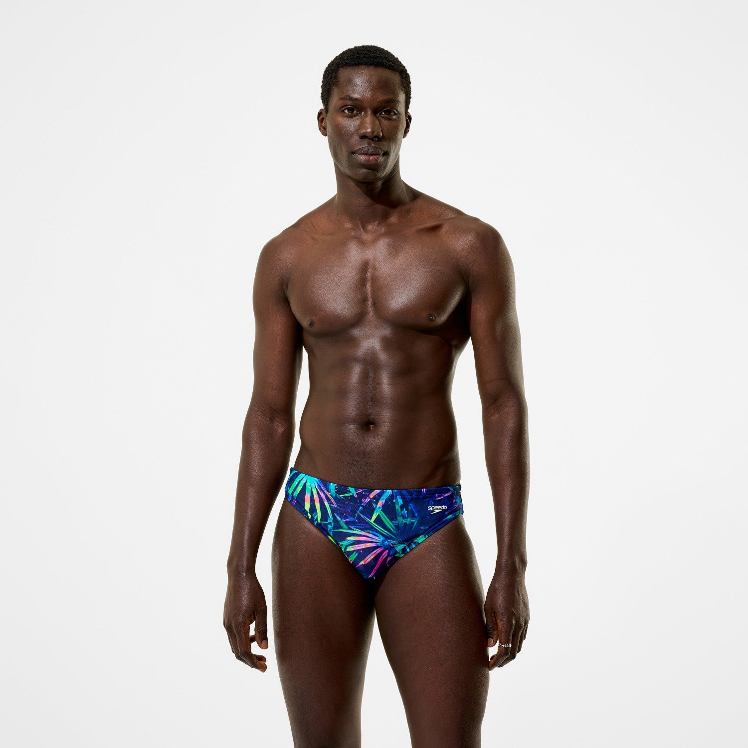 The Speedo Printed Briefs Navy - Speedo