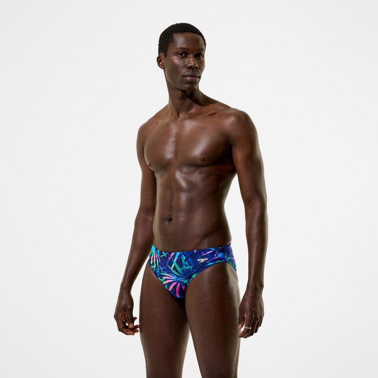 The Speedo Printed Briefs Navy - Speedo