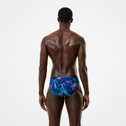 The Speedo Printed Briefs Navy - Speedo