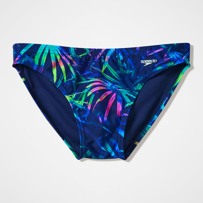 The Speedo Printed Briefs Navy - Speedo