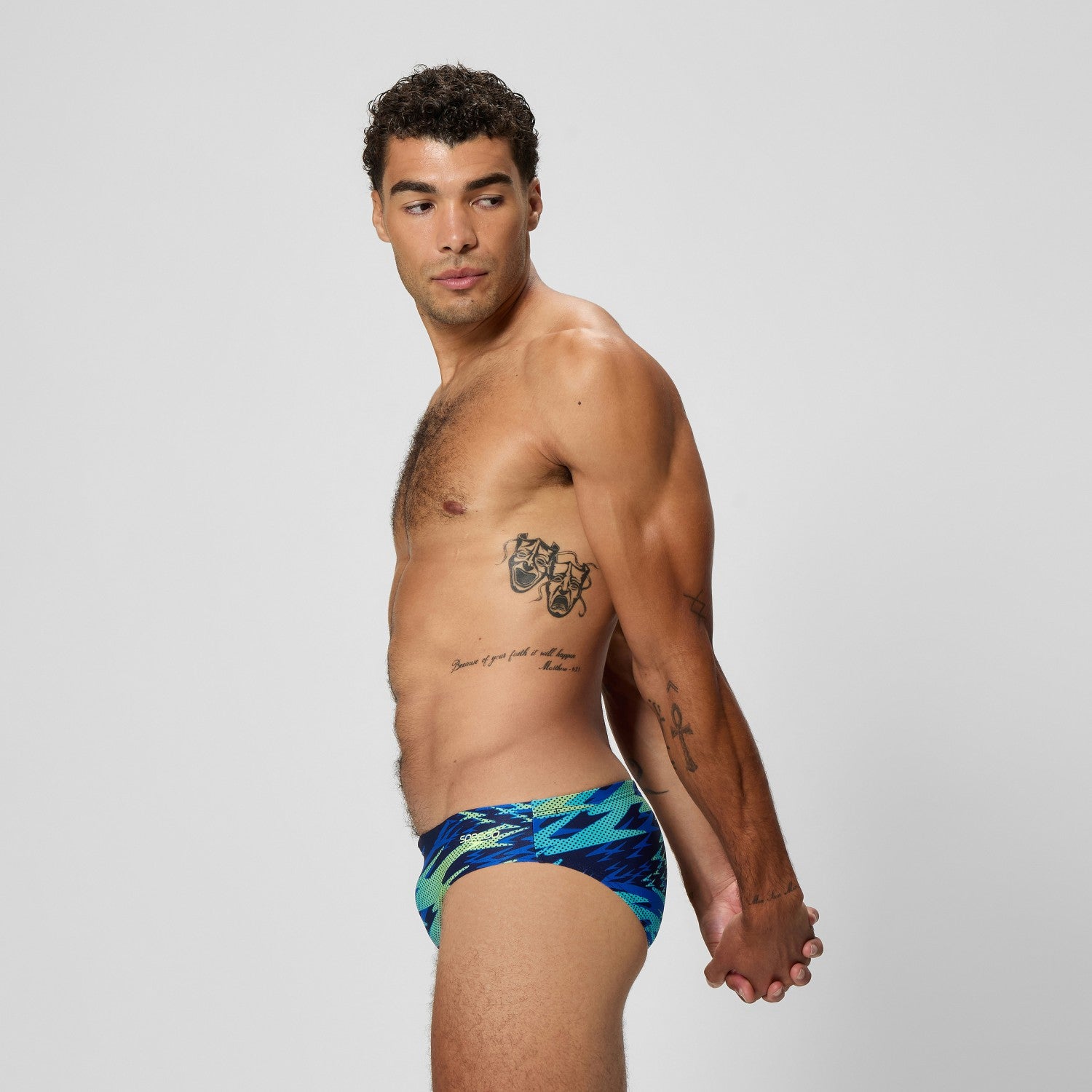 Hyperboom Printed Brief Navy - Speedo