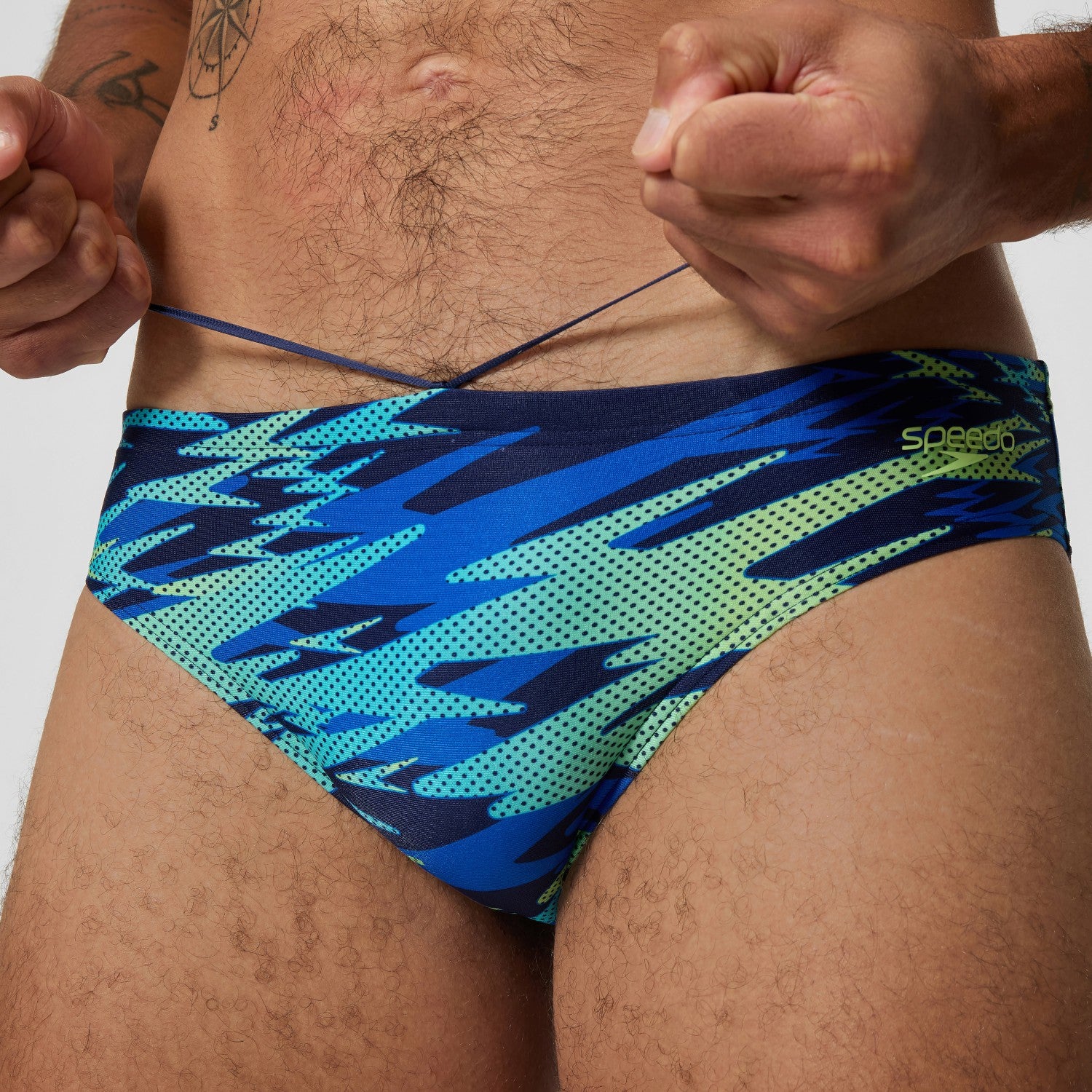 Hyperboom Printed Brief Navy - Speedo